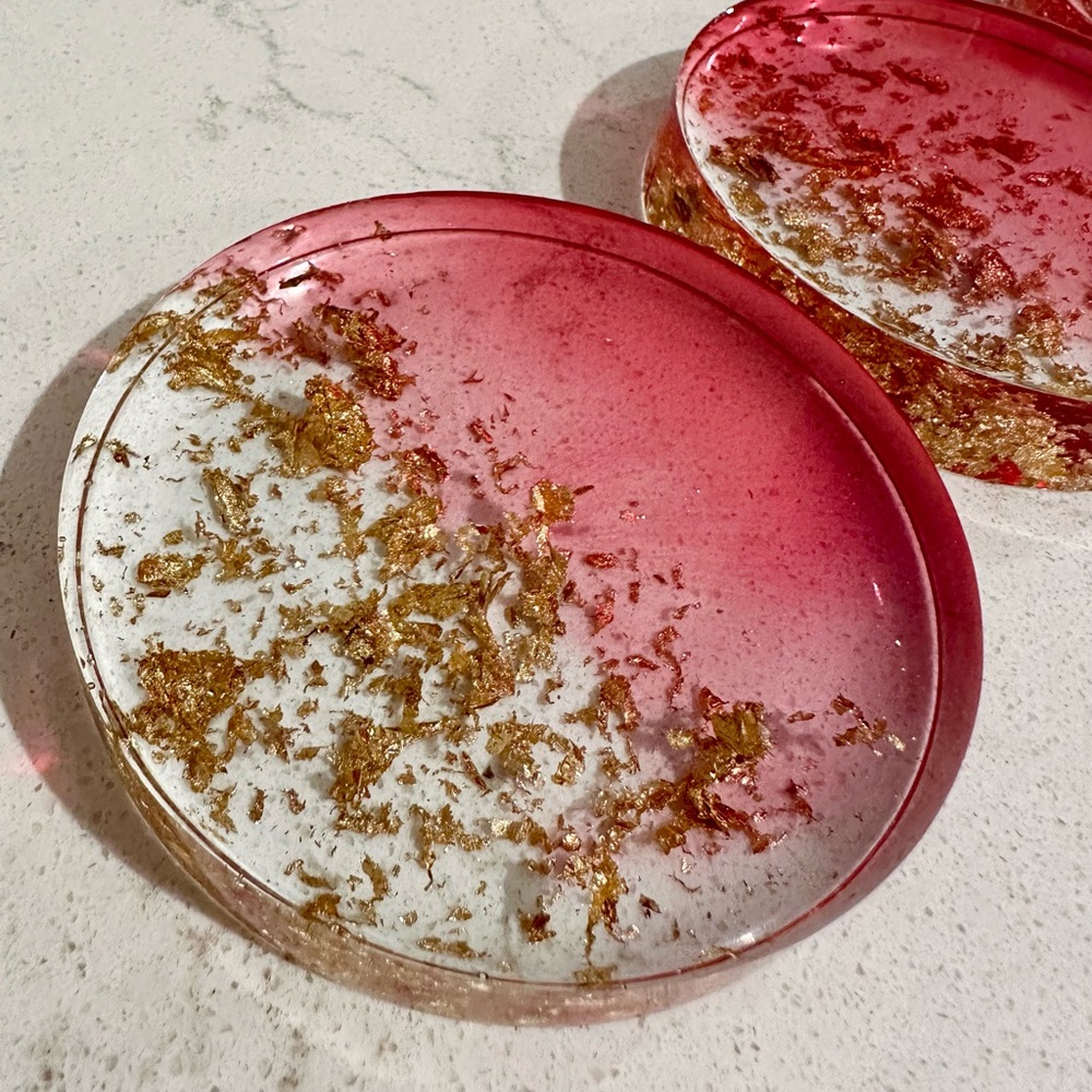 Set of 4 decorative coasters